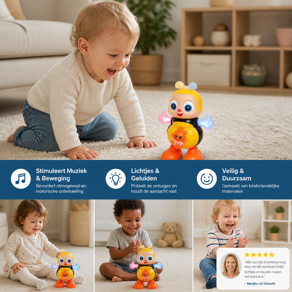 Dansende Muziekbij – Interactief Speelgoed Voor Baby's & Peuters