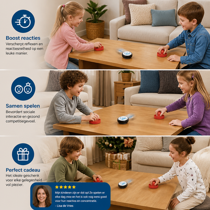 Mini Airhockeytafel Voor Kinderen – Snel Reactiespel Met Pucks