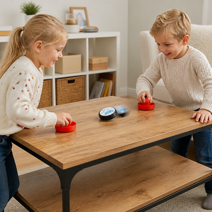 Mini Airhockeytafel Voor Kinderen – Snel Reactiespel Met Pucks