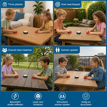 Mini Airhockeytafel Voor Kinderen – Snel Reactiespel Met Pucks