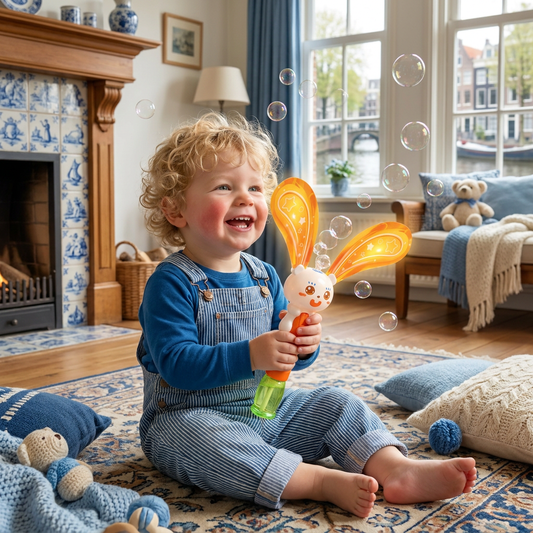 Zeepbellenkonijn Met Vleugels & Licht – Bubble Maker Voor Kinderen