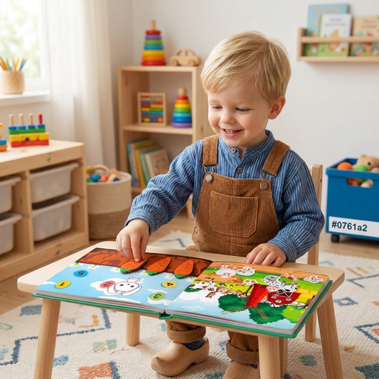 Montessori Stickerboek Voor Kinderen – Herbruikbaar Leer- & Bezigheidsboek
