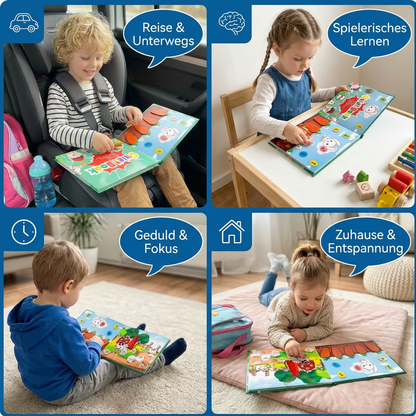 Montessori Stickerboek Voor Kinderen – Herbruikbaar Leer- & Bezigheidsboek