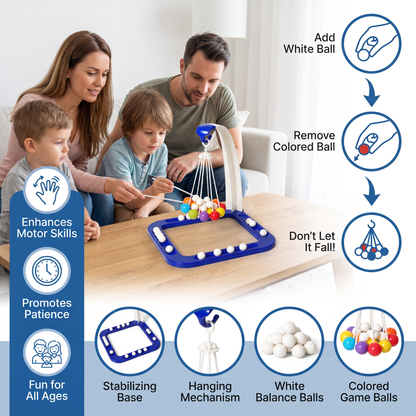 Balance-Schommel-Ballenspel – Interactieve Behendigheidsuitdaging Voor Het Hele Gezin