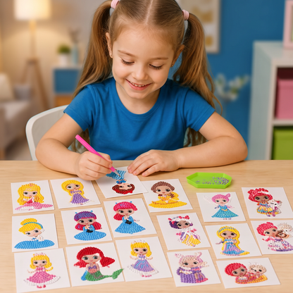 DIY Diamondpainting Sticker Knutselset Voor Kinderen