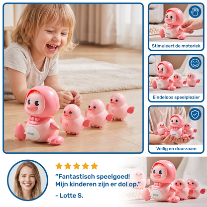 Watselende eendenfamilie – kinderspeelgoed
