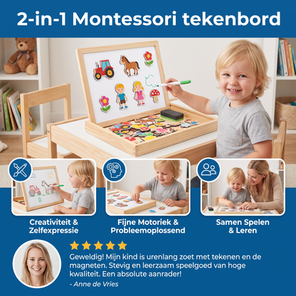2-in-1 Montessori tekenbord