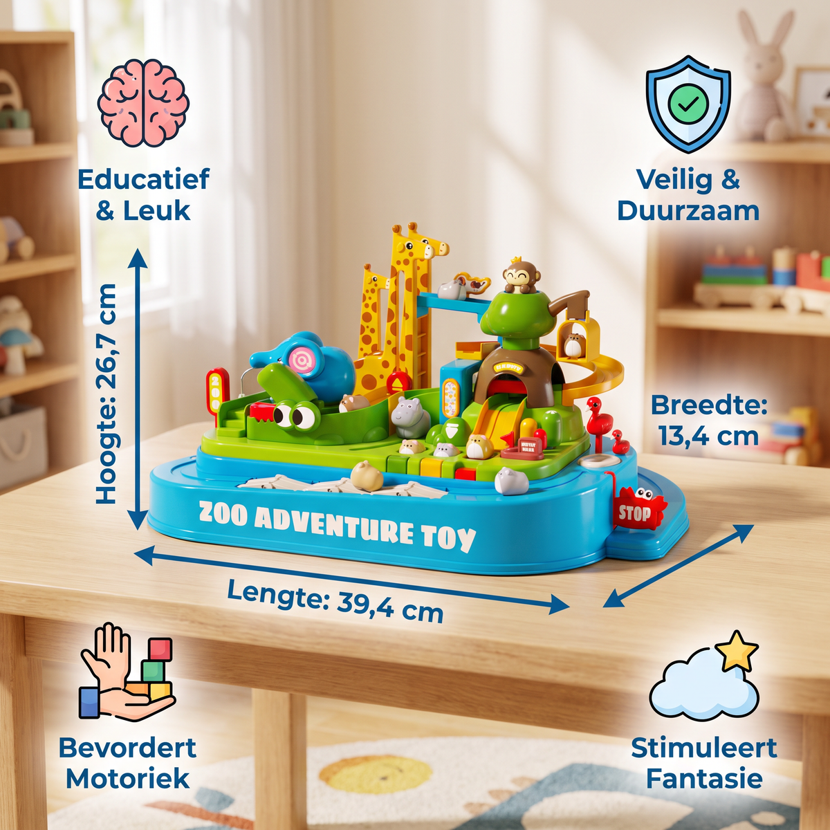 Zoo-avonturen treinbaanspeelgoed