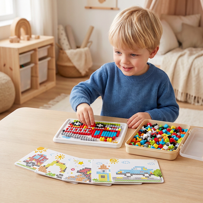 Montessori Leerspel met Steekmozaïek
