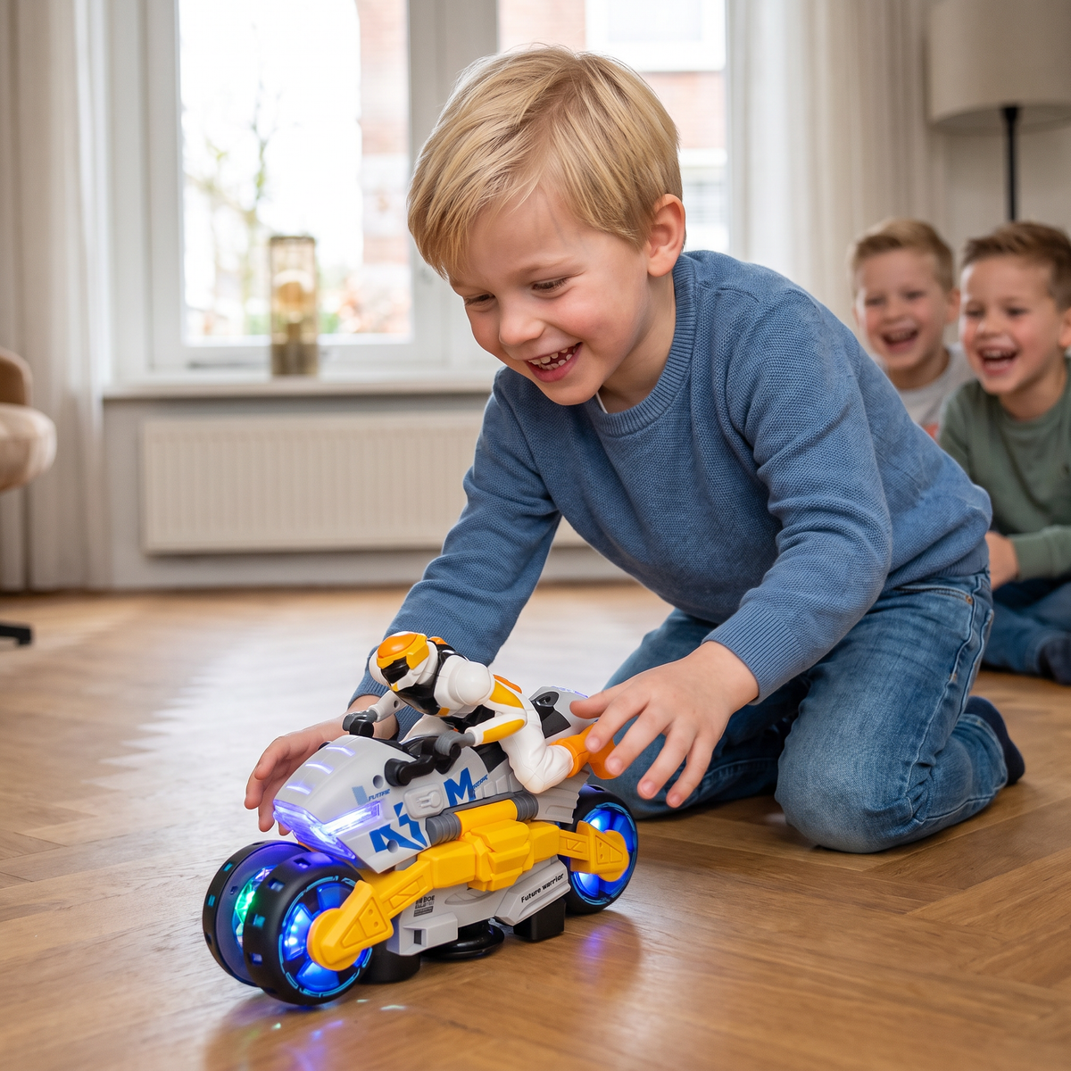 Veranderbaar Stuntmotor Speelgoed voor Kinderen met 360° Draaifunctie