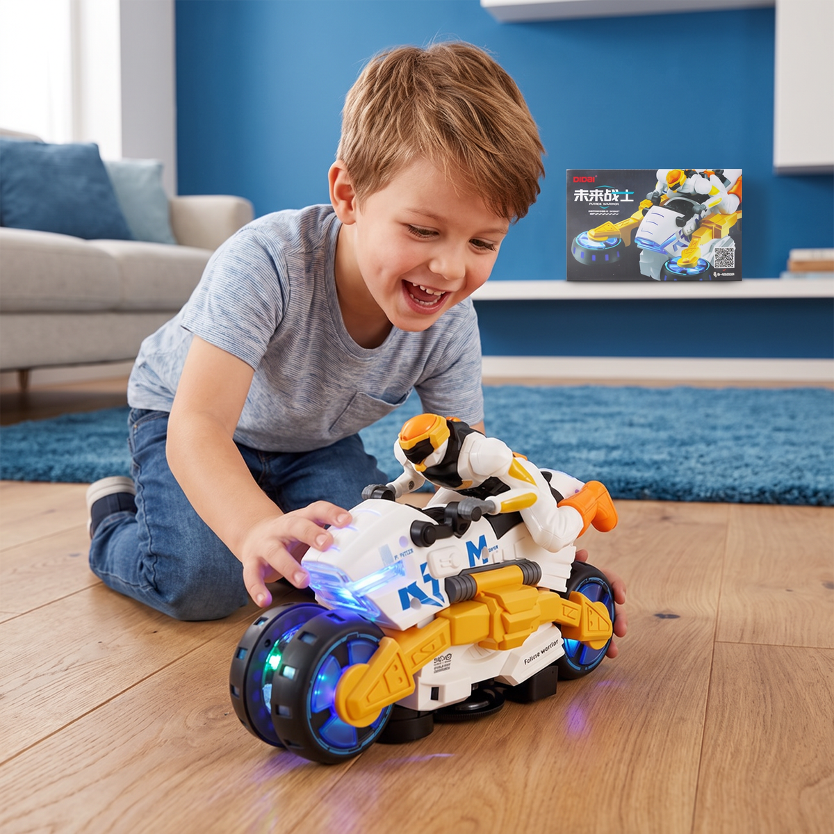 Veranderbaar Stuntmotor Speelgoed voor Kinderen met 360° Draaifunctie