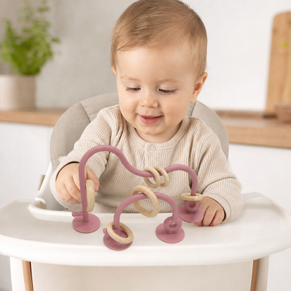 Siliconen Motorisch Speelgoed Voor Baby's – Zuignap Leerspeelgoed Voor Tafel & Kinderstoel