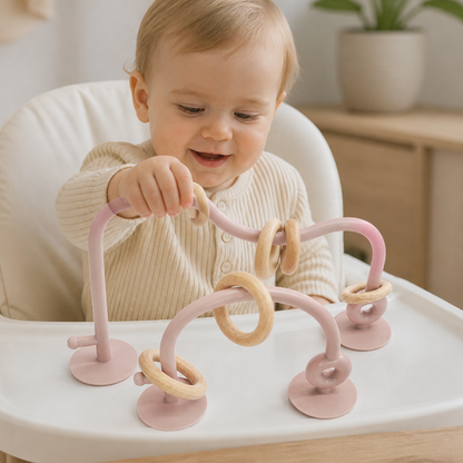 Siliconen Motorisch Speelgoed Voor Baby's – Zuignap Leerspeelgoed Voor Tafel & Kinderstoel