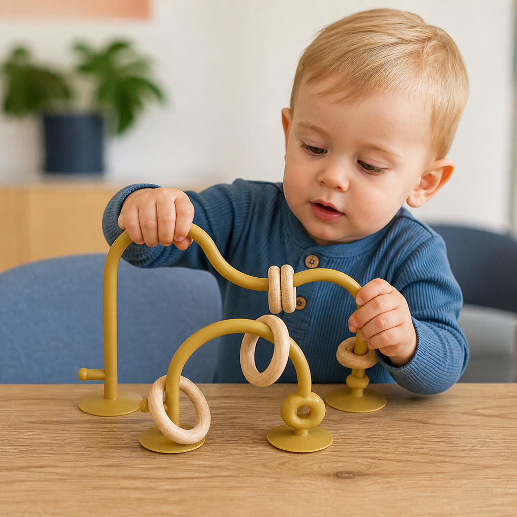 Siliconen Motorisch Speelgoed Voor Baby's – Zuignap Leerspeelgoed Voor Tafel & Kinderstoel